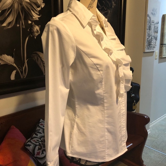 EUC Women’s Cleo Petite White Blouse - Picture 3 of 5